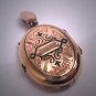 Antique Victorian Ornate Engraved Black Enamel Locket Vintage 14K Gold 1800's Pendant