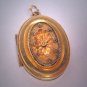 Antique Victorian Locket Pendant 1880s Etruscan Gold Shell Motif