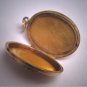 Antique Victorian Locket Pendant 1880s Etruscan Gold Shell Motif