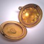 Antique Gold Locket Pendant Art Nouveau Shield Vintage Victorian c. 1890 Necklace
