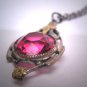 Antique Cut Ruby Necklace Lavaliere Vintage Victorian Art Deco Vintage 1920s