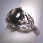 Antique Vintage Black Star Sapphire Ring Palladium Setting Wedding c.1930-50s