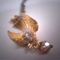 Rare Antique Bird Diamond Necklace Vintage 19th Century Victorian Edwardian Gold Pendant