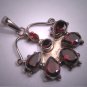 Vintage Garnet Pendant for Necklace Victorian Georgian Revival Etruscan Style