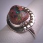 Estate Australian Boulder Opal Ring Vintage Wedding