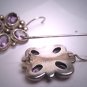 Vintage Georgian Victorian Revival Rose De France Amethyst Earrings