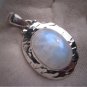 Vintage Large Moonstone Pendant Necklace Victorian Arts and Crafts Style