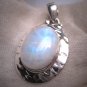 Vintage Large Moonstone Pendant Necklace Victorian Arts and Crafts Style