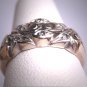 Antique Diamond Wedding Ring Vintage Art Deco White Gold Engagement Band