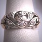 Antique Diamond Wedding Ring Vintage Art Deco White Gold Engagement Band