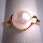 Vintage Mikimoto Pearl Ring Akoya 14K Gold Estate 8mm Wedding Engagement