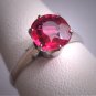 Antique Ruby Wedding Ring Old Euro Cut Victorian Art Deco 18K Gold Crown 1920