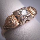 Antique Diamond Wedding Ring Victorian Art Deco Vintage Engagement Band 1920