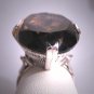 Vintage Smokey Topaz Ring Retro Art Deco Statement 1930