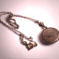 Antique Butterfly Wing Necklace Pendant Arts and Crafts Silver