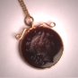 Antique Victorian Carnelian Glass Intaglio Cameo Pendant Gold c.1890 Neo Classic