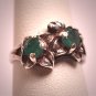 Vintage Emerald Wedding Ring Band