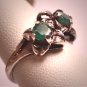 Vintage Emerald Wedding Ring Band