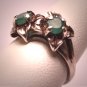 Vintage Emerald Wedding Ring Band