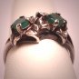 Vintage Emerald Wedding Ring Band