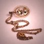 Antique Pearl Enamel Necklace Vintage Victorian Art Deco Lavaliere