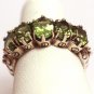 Vintage Peridot Ring Band Estate Wedding