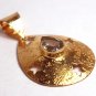 Magical Large Green Amethyst Star Pendant for Necklace Gold