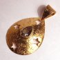 Magical Large Green Amethyst Star Pendant for Necklace Gold
