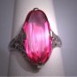 Antique Ruby Ring Vintage Art Deco Wedding White Gold