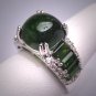 Vintage Green Tourmaline Ring Vintage Art Deco Estate