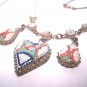 Antique Micro Mosaic Necklace Vintage Victorian Italian 1920