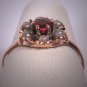 Antique Victorian Ruby Ring Seed Pearls Vintage Wedding Rare 1800s