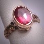 Antique Ruby Red Spinel Wedding Ring Gold Victorian - Art Deco c.1900
