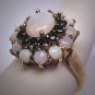 Vintage Australian Opal Sapphire Ring Estate Retro Deco