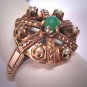 Antique Jade Seed Pearl Wedding Ring Victorian Gold