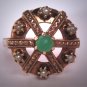 Antique Jade Seed Pearl Wedding Ring Victorian Gold