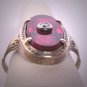 Antique Ruby Diamond Ring Vintage Art Deco Wedding 1920