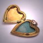 SOLD Antique Gold Heart Locket Vintage Victorian Necklace