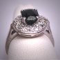 Antique Vintage Platinum Sapphire Diamond Wedding Ring Art Deco