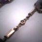 Antique Victorian Amethyst Necklace Art Deco Floral Vintage 1900s