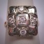 Antique Diamond Wedding Ring Vintage Art Deco .35ct White Gold Engagement Band