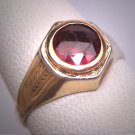 Antique Rose Cut Garnet Wedding Ring Vintage Art Deco Victorian 1920