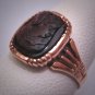 Rare Antique Georgian Victorian Tigers Eye Cameo Ring Gold 19th Century Neo Classic