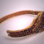 Antique Georgian Victorian Old Cut Bohemian Garnet Bangle Bracelet 1800s