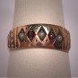Antique Garnet Seed Pearl Wedding Ring Band Victorian Rose Gold 1800's
