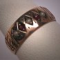 Antique Garnet Seed Pearl Wedding Ring Band Victorian Rose Gold 1800's