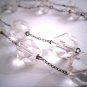 Antique Crystal Pools of Light Necklace Silver Art Deco 1920