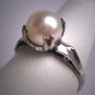 Antique Pearl Wedding Ring Vintage Victorian Art Deco 1920