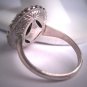 Antique Aquamarine French Paste Ring Vintage Art Deco Wedding