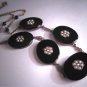 Antique Victorian Edwardian Onyx Seed Pearl Necklace c.1900 Art Deco